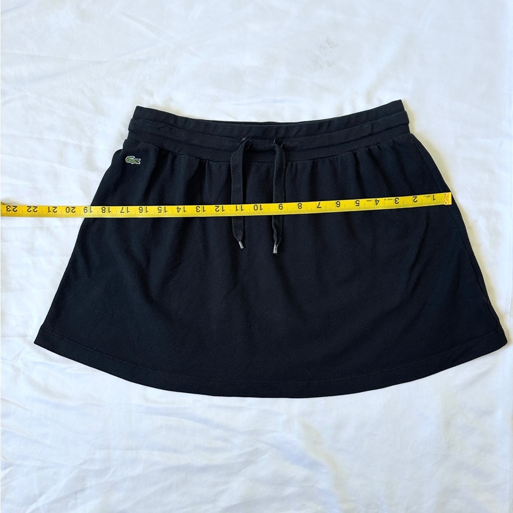 Vintage Y2K Lacoste Terry Mini Skirt - Black - 38 (S/M) - Picture 5 of 8